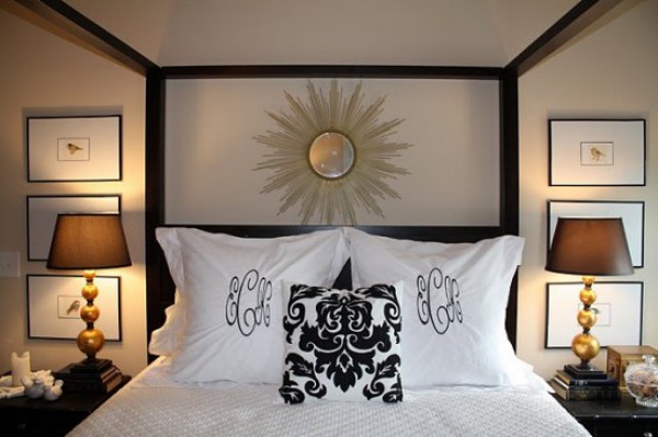 Sunburst Mirror in Bedroom Design