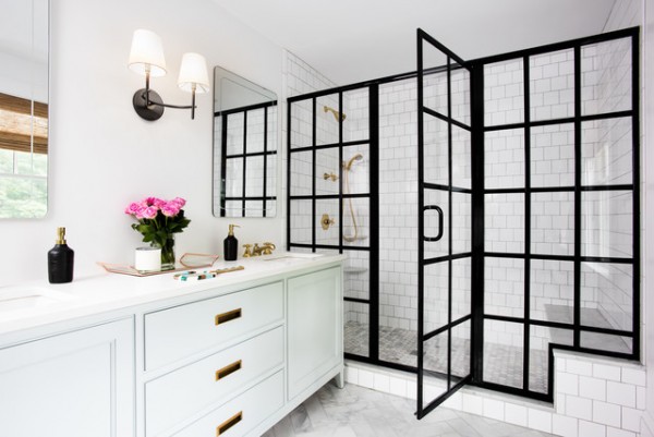 Black Framed Shower Enclosure