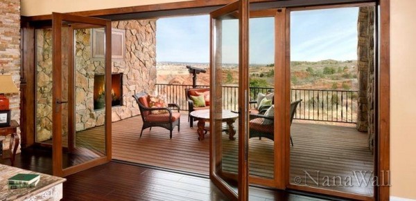 Wooden Folding Patio Doors