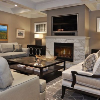 Living Room with Fireplace