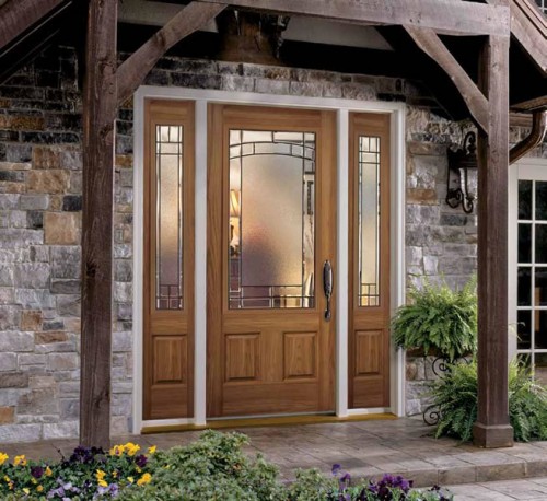 Fiberglass Entry Door w/Expo Element Windows